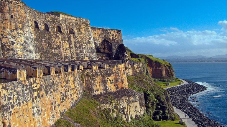 The historic fortresses at San Juan National Historic Site boast beautiful views of the water. The historic fortresses at San Juan National Historic Site boast beautiful views of the water.