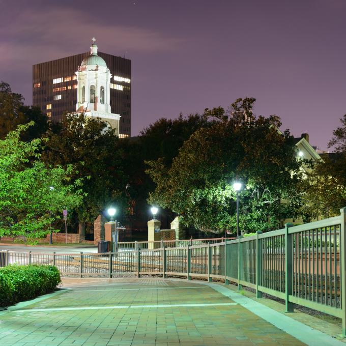 Augusta park at night Augusta park at night
