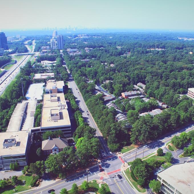 Aerial view of Sandy Springs Aerial view of Sandy Springs